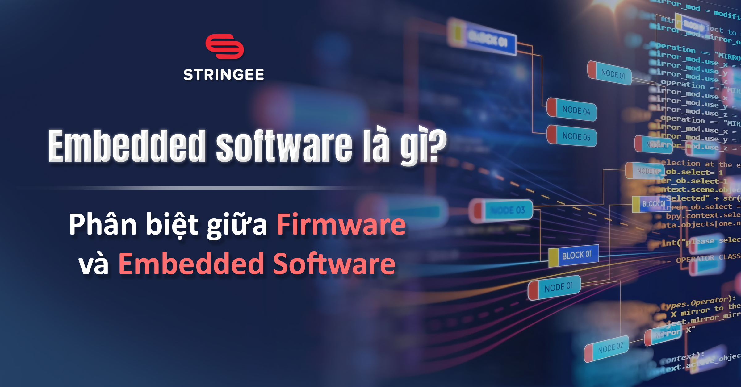 Embedded software là gì? Phân biệt giữa Firmware và Embedded Software